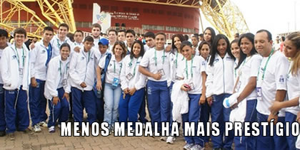 Delegação minimiza número baixo de medalhas nas O. Escolares