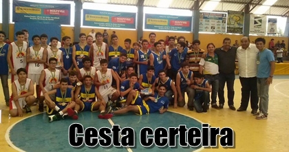Jogando em casa, Porãbask fatura título estadual sub-15 de basquete