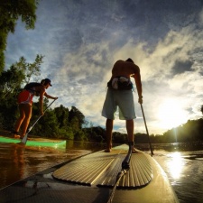 Em expedição, atletas de Stand Up Paddle vão percorrer 90 km do rio Aquidauana