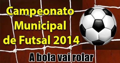 Inscrições para o Campeonato Municipal de Futsal em Sidrolândia