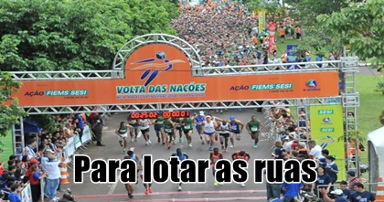 Volta das Nações encerra inscrições com 26,4 mil participantes