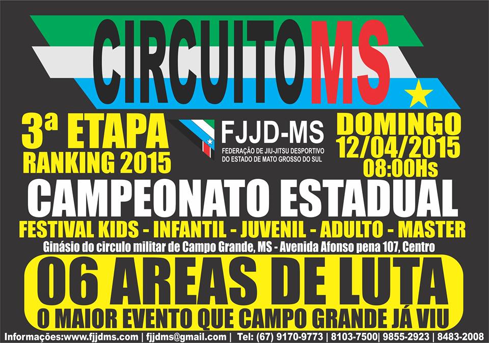 Inscrições abertas para o Estadual de Jiu-Jitsu