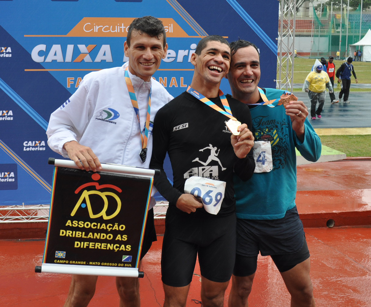 ADD-MS conquista 5 medalhas no Circuito Paralímpico de Atletismo em SP