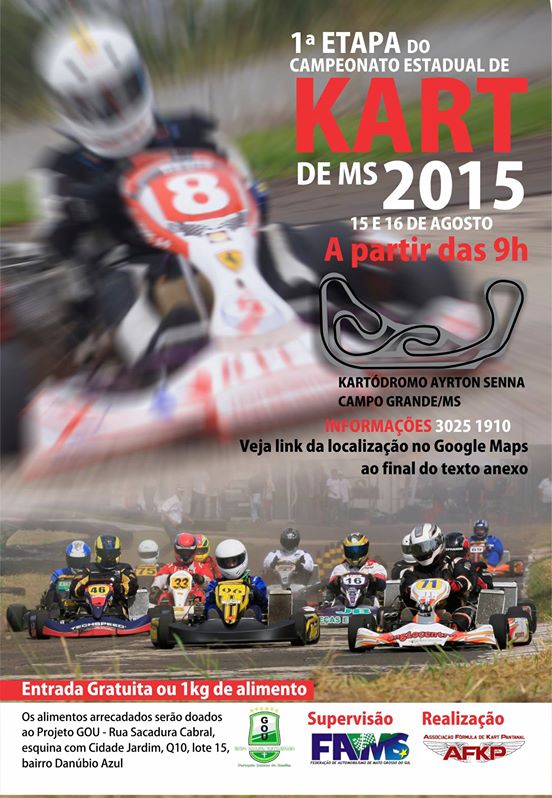 Estadual de Kart começa neste final de semana no Kartódromo Ayrton Senna