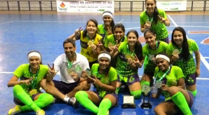Jojums: meninas de Campo Grande são bicampeãs no futsal