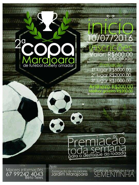 2ª Copa Marajoara premia campeões com R$ 8 mil