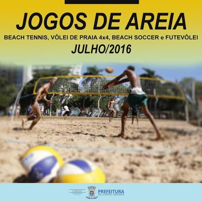 Inscrições para Jogos de Areia 2016 continuam até 6ª