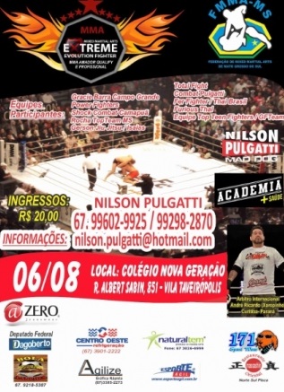 Extreme Evolution Fighter agita Campo Grande no mês de agosto