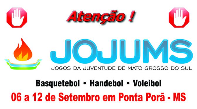 Jogos serão realizados em Ponta Porã de 06 a 12 de setembro