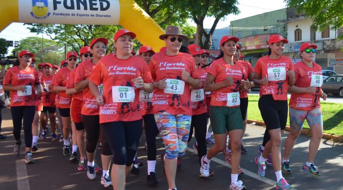 Corporação em Dourados realiza 1ª Corrida das Bombeiras