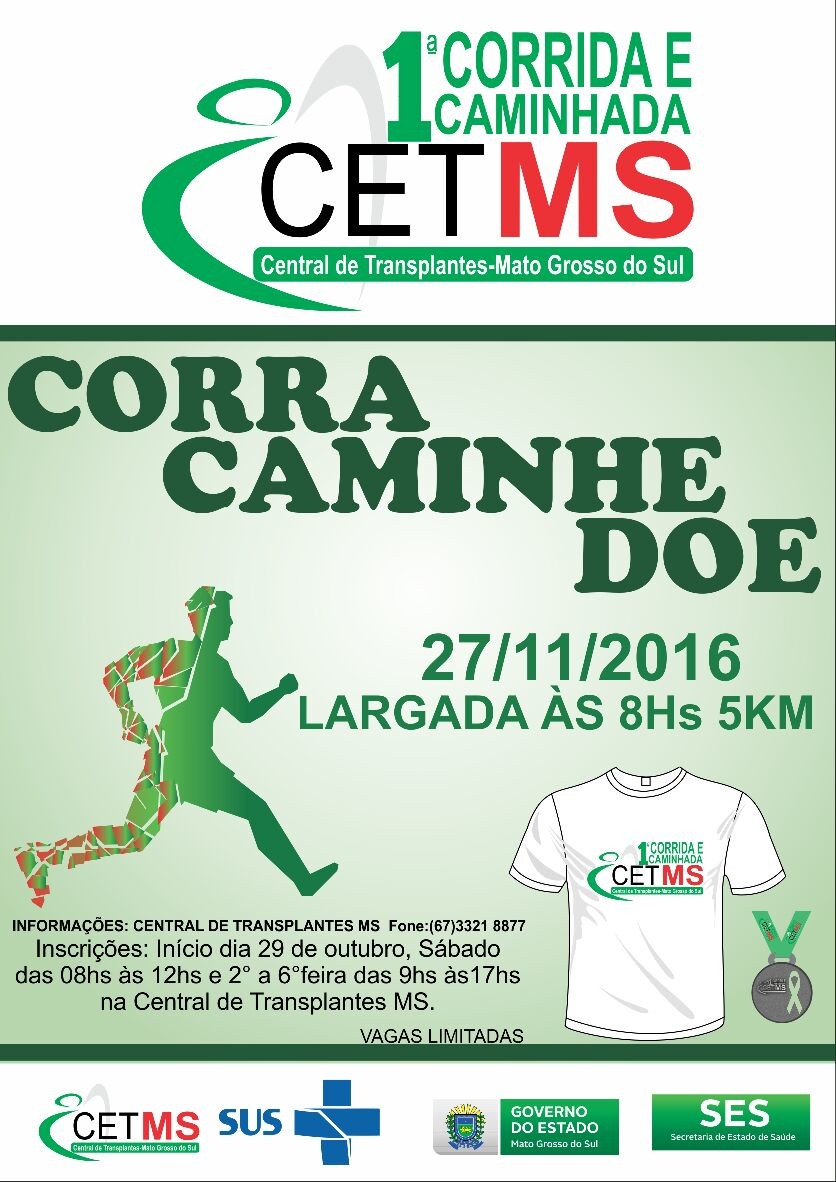 Corrida do CETMS recebe inscrições em Campo Grande