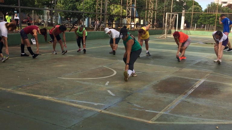 Com ritmos e funcional, Belmar volta a receber aulas de ginástica