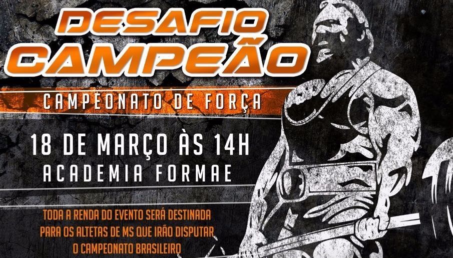 Academia promove campeonato de força no mês de março