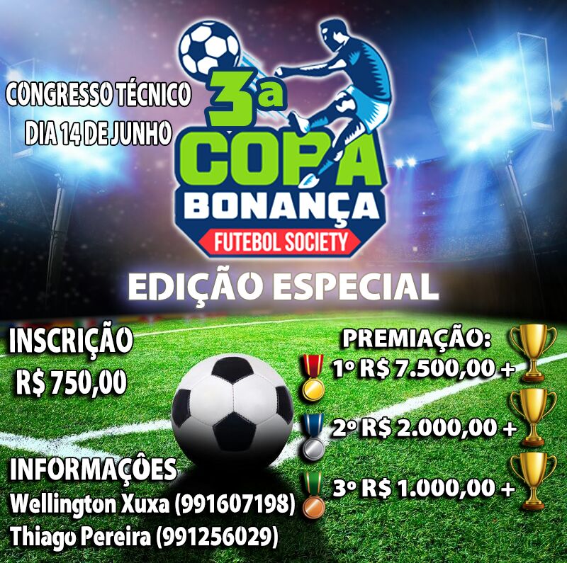 3ª edição da Copa Bonança abre inscrições em Campo Grande