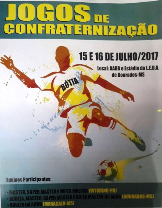 AABB de Dourados recebe Jogos de Confraternização em julho