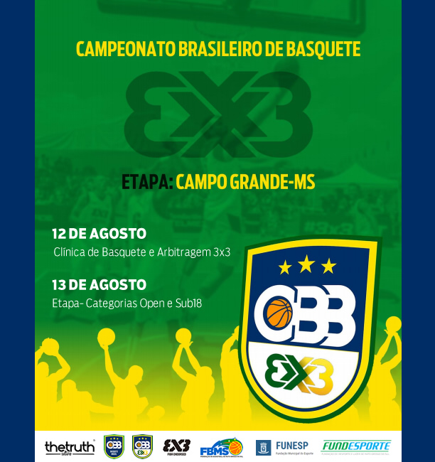 Campo Grande sediará etapa do Brasileiro de Basquete 3x3