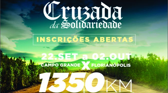 Cruzada da Solidariedade reúne ciclistas em passeio de 1,3 mil km