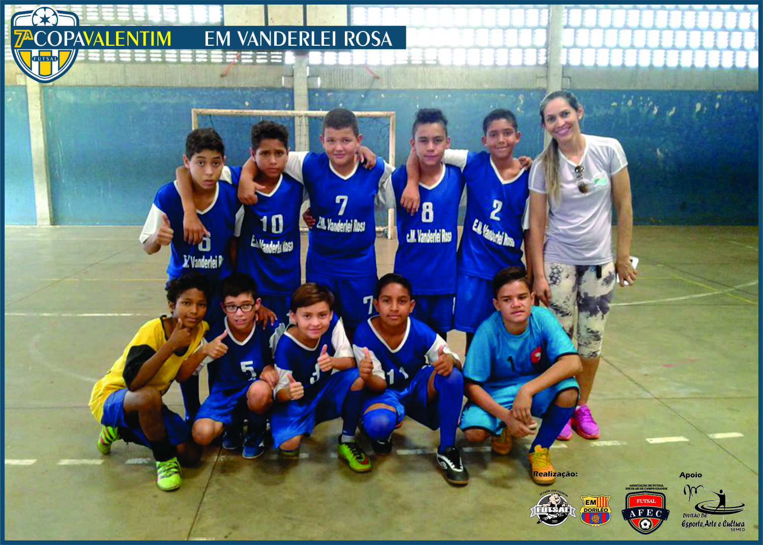 EM Vanderlei Rosa conquista a 7ª Copa Valentim de Futsal Mirim