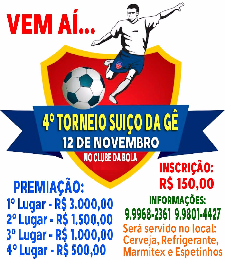 4º Torneio Suíço da Gê dará R$ 6 mil em premiação