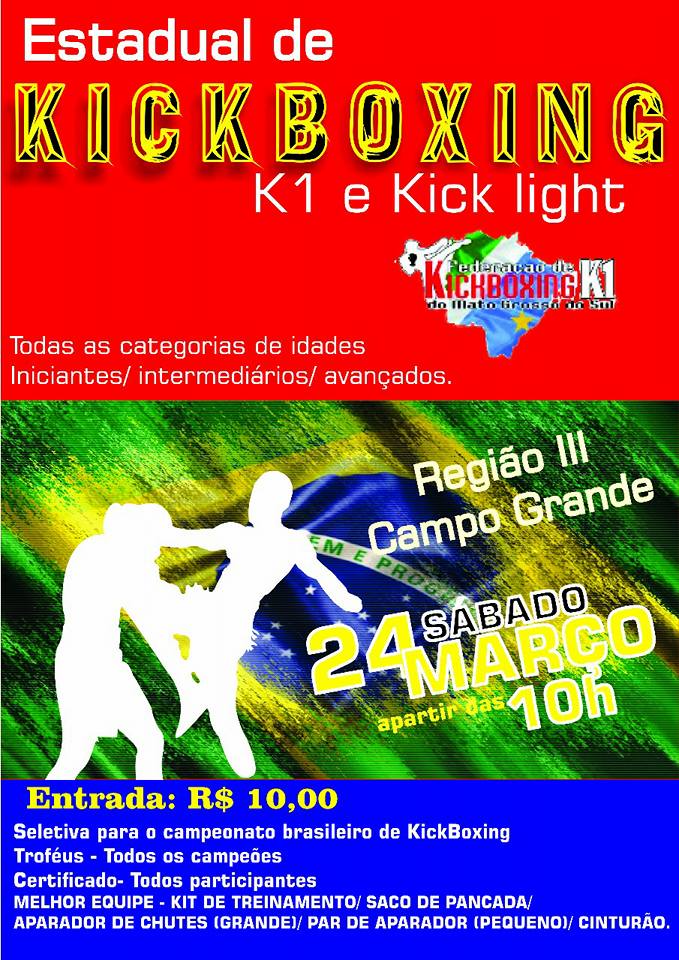 Etapa na Capital define representantes de MS no Brasileiro de Kickboxing