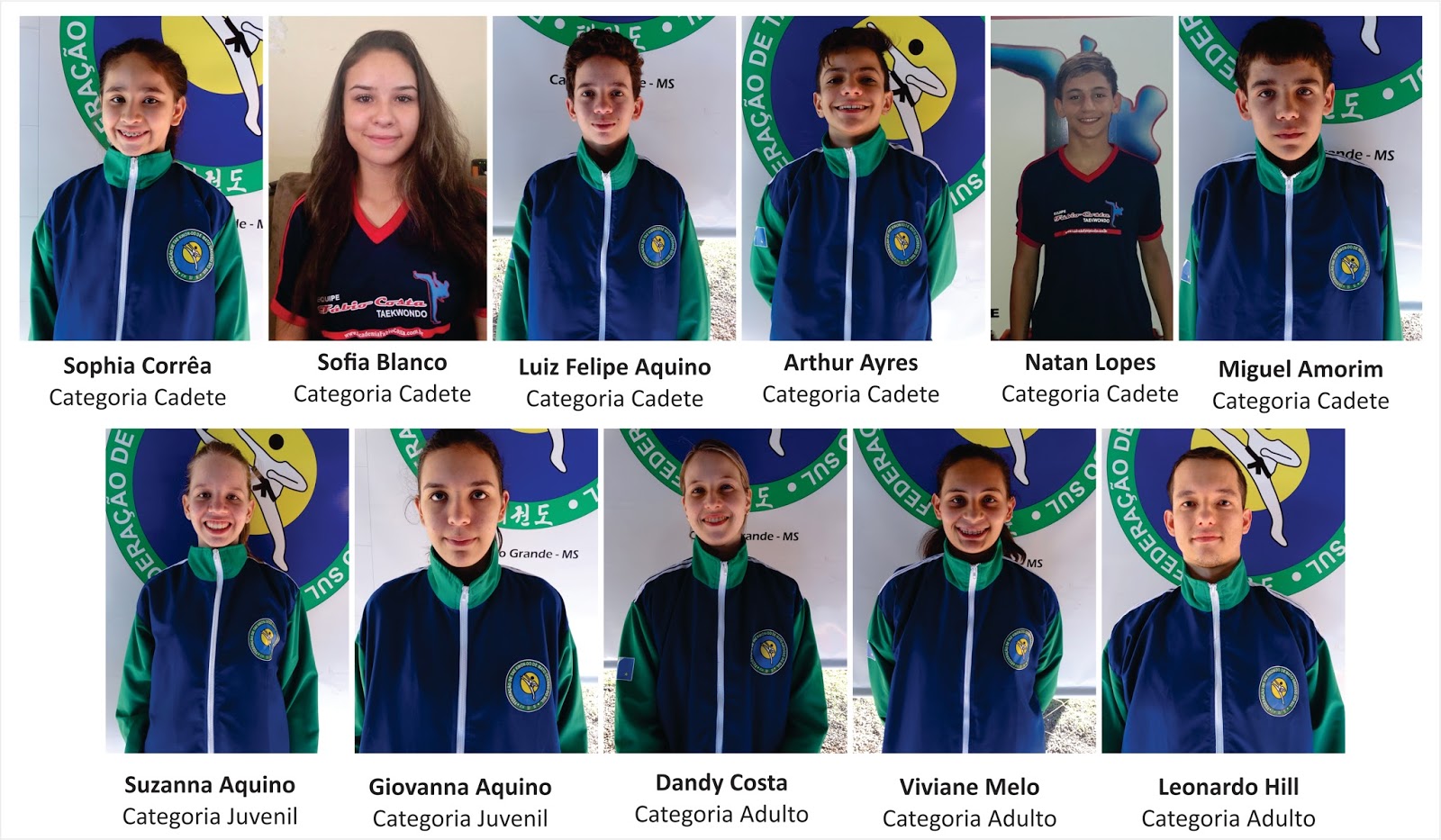 Equipe de MS tem 11 atletas em Grand Slam de Taekwondo
