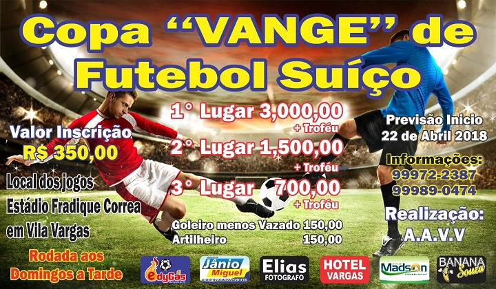 Vila Vargas terá torneio com mais de R$ 5 mil em premiação