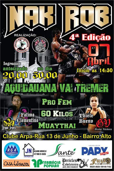 Aquidauana recebe 4ª edição do Nak Rob neste sábado