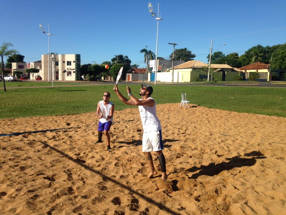 Primeira etapa do estadual de beach tennis reúne 28 duplas em Anaurilândia