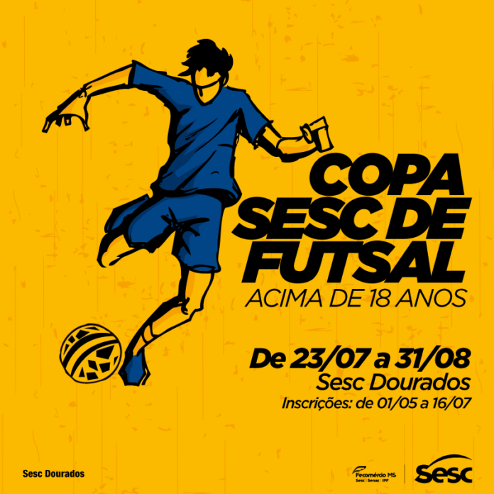 Sesc Dourados recebe inscrições para Copa de Futsal até o dia 16