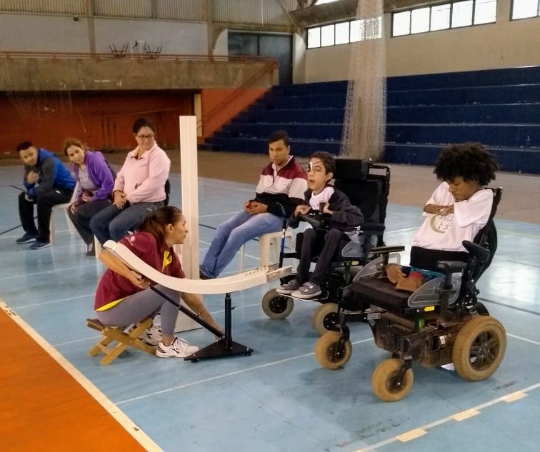 Equipe de bocha paralimpica da ADD-MS participa de festival na UFMS