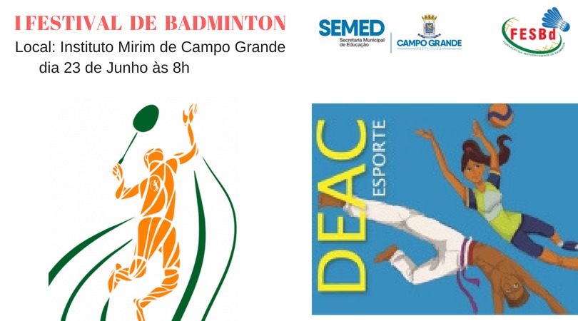 Instituto Mirim recebe Festival de Badminton no sábado