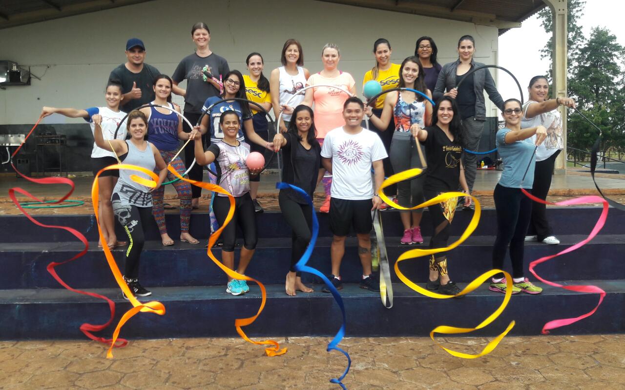 Professoras do Sesc participam de capacitação de Ginástica Rítmica