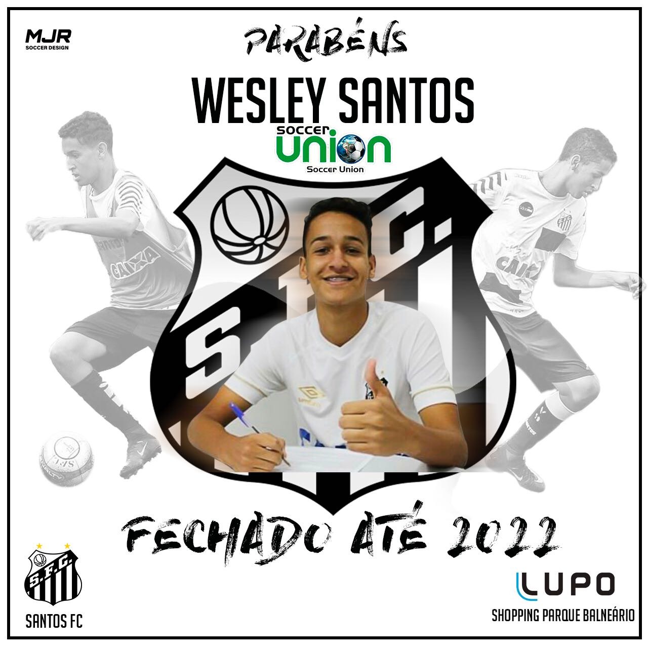Sul-mato-grossense assina contrato profissional com o Santos