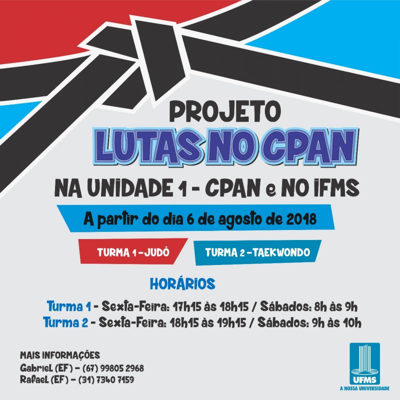 Projeto Lutas no CPAN abre 40 vagas para comunidade acadêmica