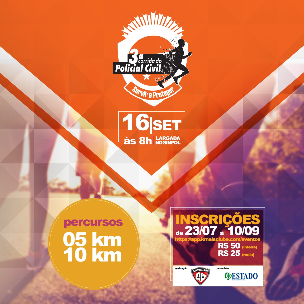 3ª Corrida do Policial Civil segue com inscrições abertas