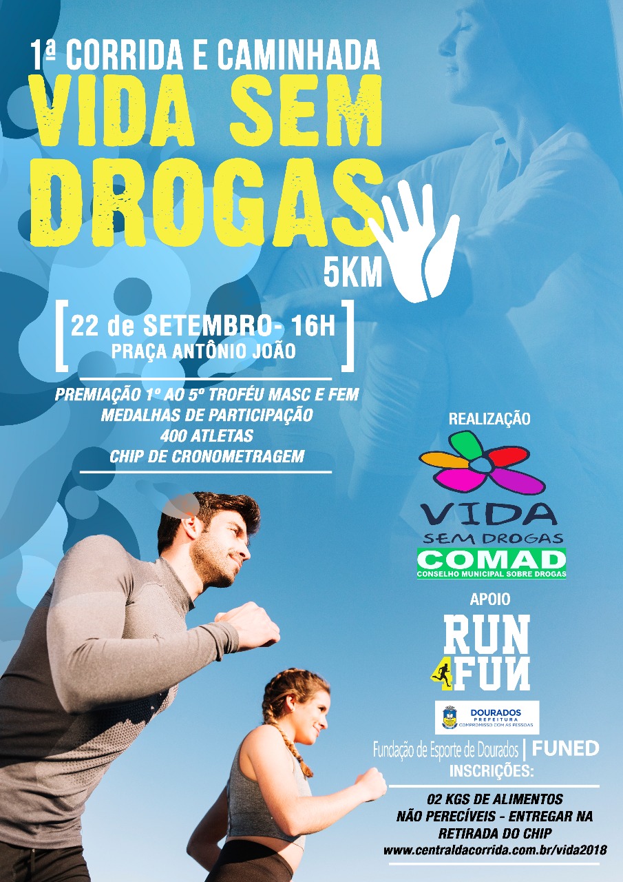 Comad realiza a 1ª Corrida e Caminhada ‘Vida Sem Drogas’
