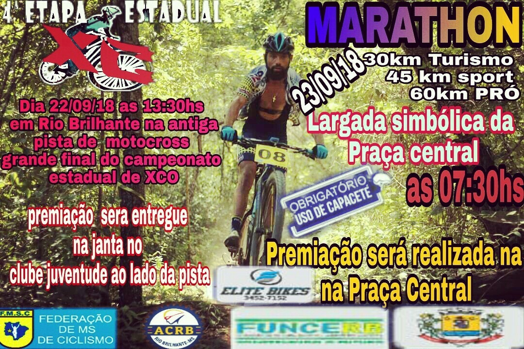 Rio Brilhante recebe final do Estadual XC no dia 22