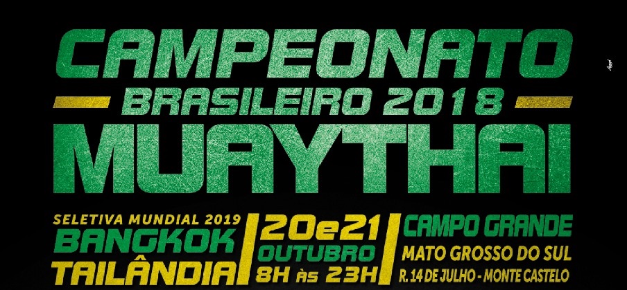 Com atletas de nove estados, Campo Grande recebe Brasileiro de Muay Thai 