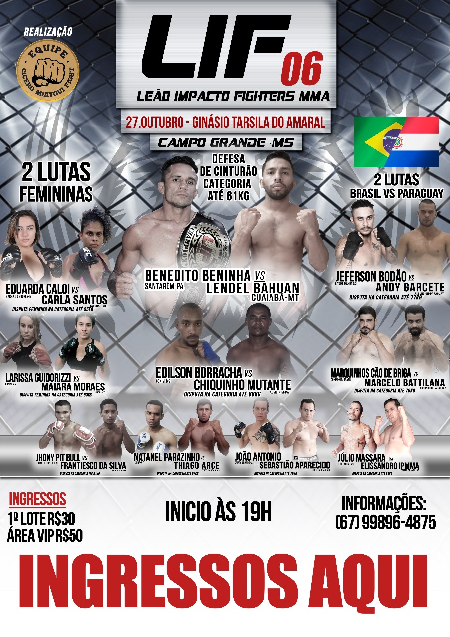 Parque da Capital recebe 6ª edição do Leão Impacto Fighters MMA