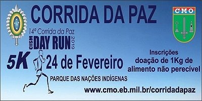 CMO realiza mais uma edição da Corrida da Paz no dia 24