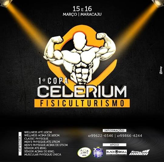 Maracaju recebe a 1ª Copa Celerium IFBB nos dias 15 e 16