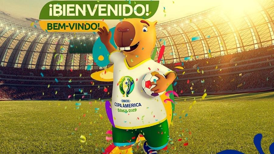 Capivara será mascote da Copa América