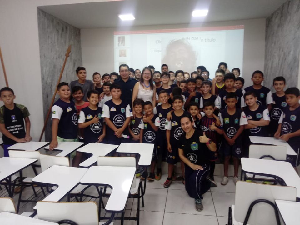 Projeto 'Bom de Bola' recebe palestra sobre saúde bucal