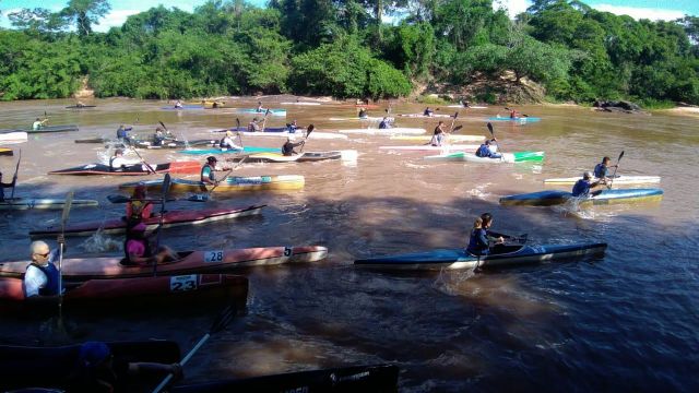 Prova de Canoagem Santa Delfina teve emoção em Aquidauana