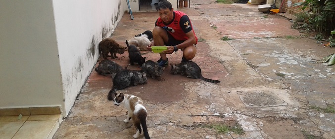 Mesatenista campo-grandense inicia projeto de ajuda a animais de rua