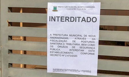 Fiscalização Sanitária de Nova Andradina acaba com jogo de futebol