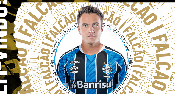 Falcão estreia na Liga Fut7 Nacional, jogando pelo Grêmio