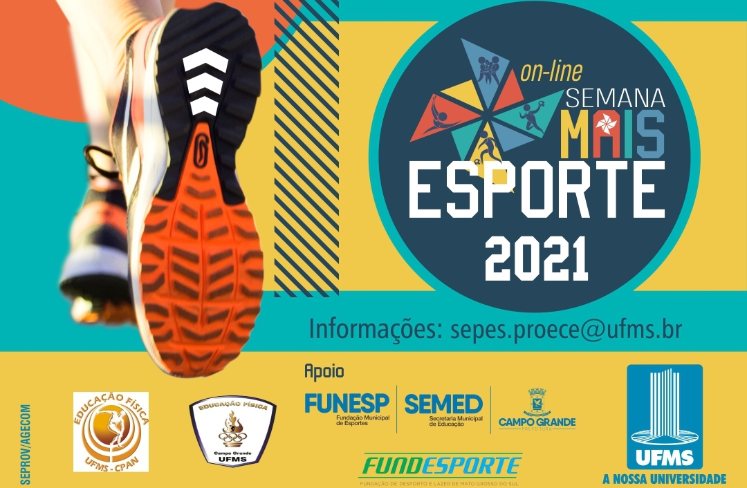 Semana Mais Esporte da UFMS acontece de 16 a 19 de junho
