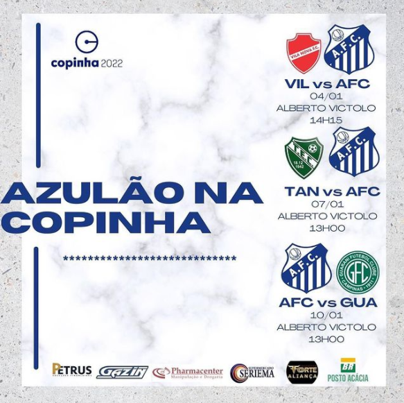 Aquidauanense joga hoje pela Copa São Paulo de Futebol Júnior 2022 