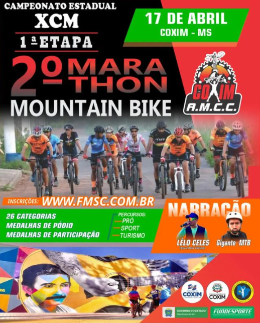 Estão abertas as inscrições para a Segunda Marathon Mountain Bike